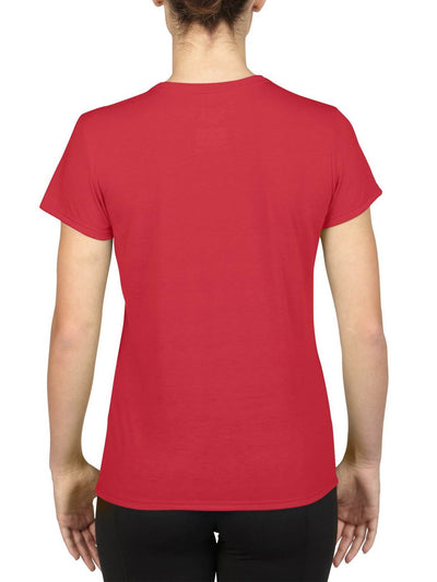 Gildan Missy Fit Womens XS Adult Performance Short Sleeve T-Shirt, Red (2 Pack) - VMInnovations