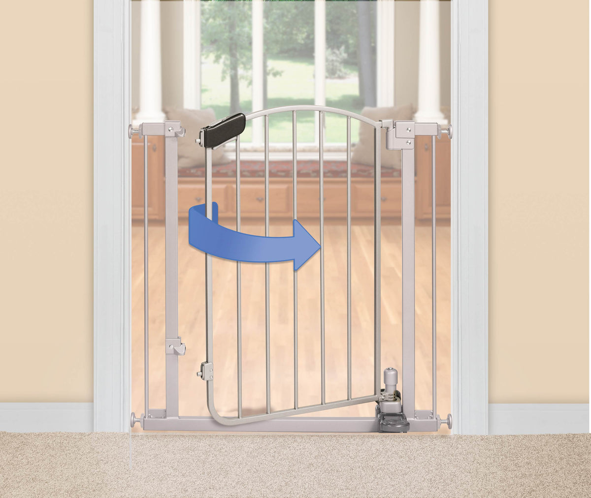 Summer Infant 27190 Step to Open Baby/Pet Metal Pressure Mount Gate (2 Pack)