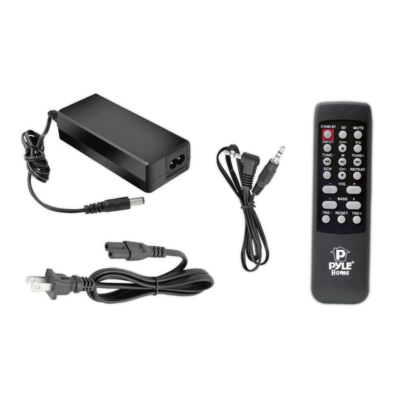 Pyle 300 Watt Bluetooth USB/SD/FM Radio Soundbar System with Remote (2 Pack)
