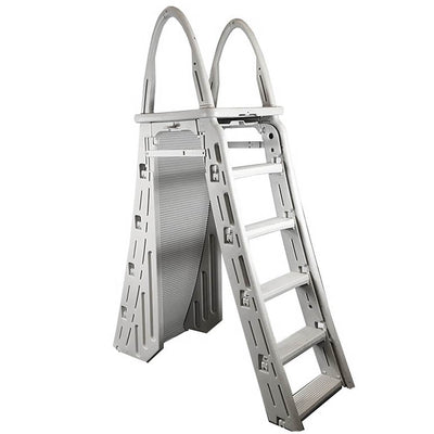 Confer Guard A-Frame Above Ground Swimming Pool Ladder for Pools 48-56" (2 Pack)