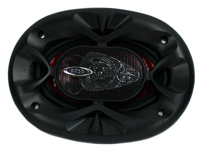 BOSS CH4630 4"x 6" 250W 3-Way Car Audio Coaxial Speakers Stereo Red (8 Pack)