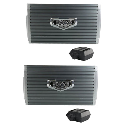 Boss Audio Armor 3000W MONOBLOCK D Car Amplifier Power Amp & Remote (2 Pack)