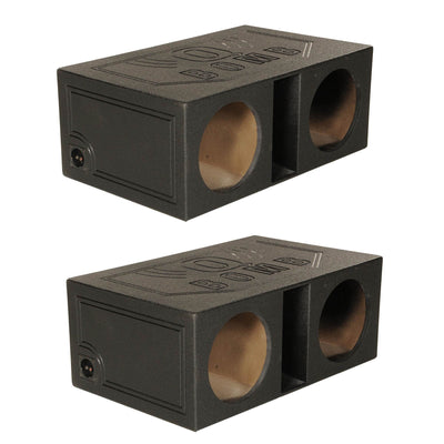 Q-POWER QBOMB 12" Dual Vented Ported Car Subwoofer Sub Box Enclosure (2 Pack) - VMInnovations