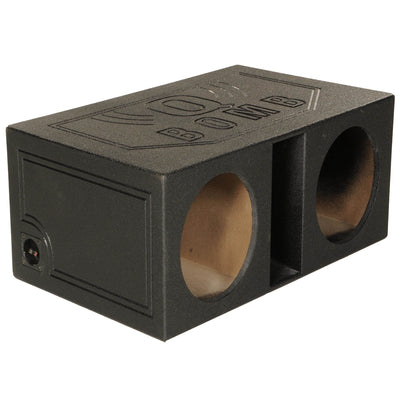 Q-POWER QBOMB 12" Dual Vented Ported Car Subwoofer Sub Box Enclosure (2 Pack) - VMInnovations