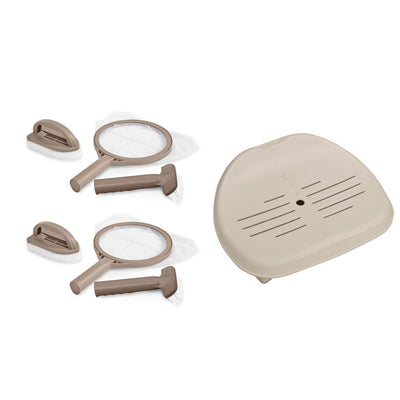 Intex Removable Slip-Resistant Pure Spa Hot Tub Seat & Accessory Kit (2 Pack)