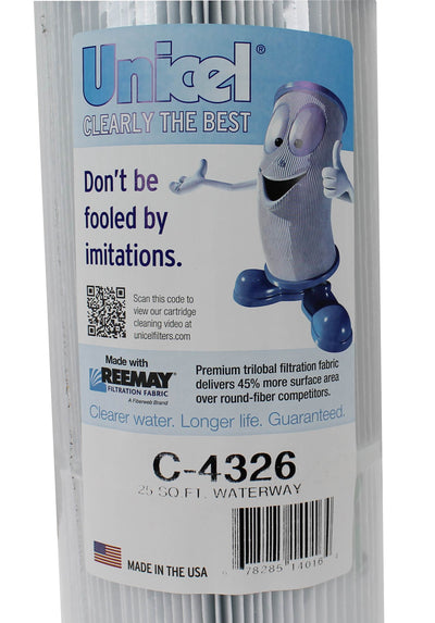 Unicel C-4326 Replacement 25 Sq Ft Pool Hot Tub Spa Filter Cartridge (12 Pack)