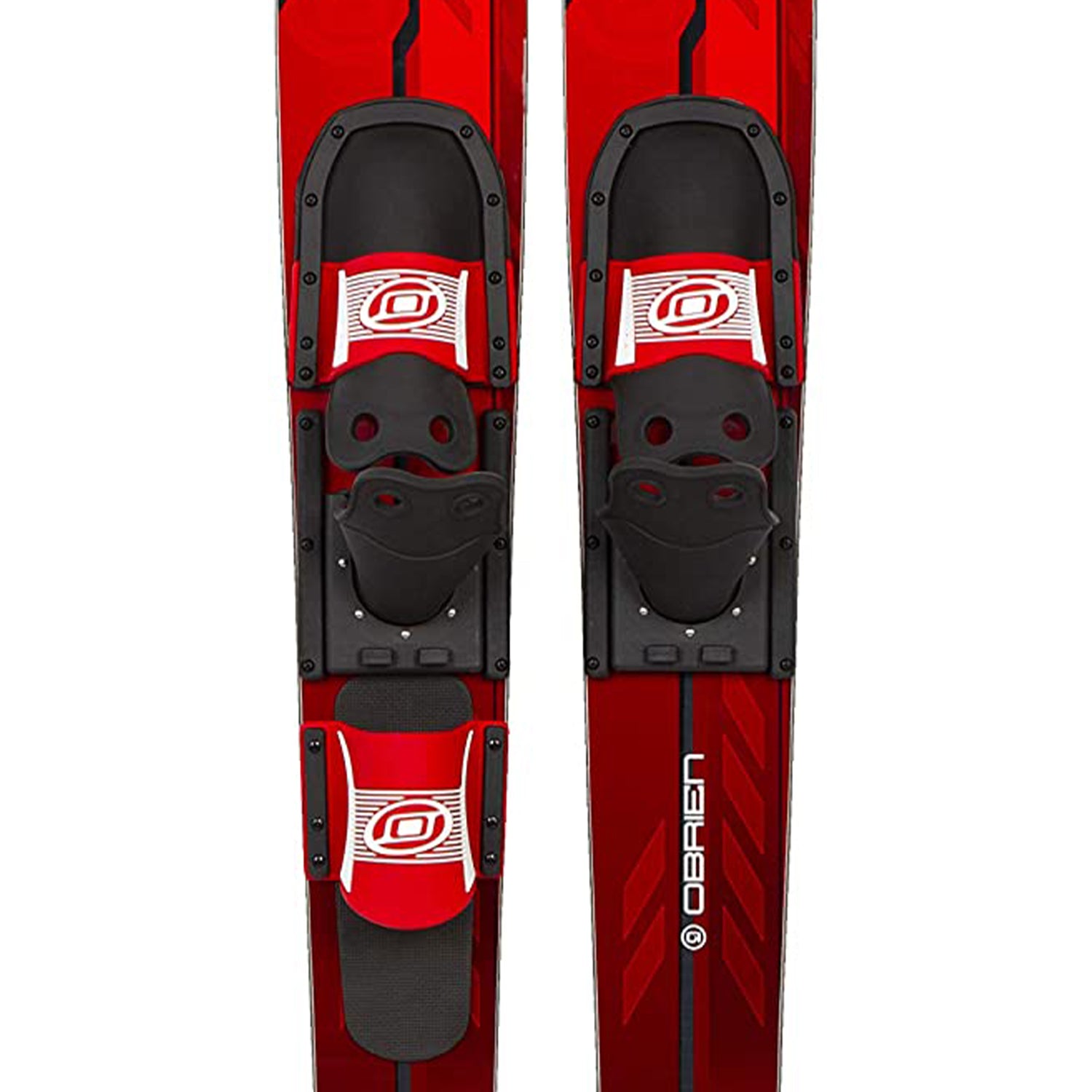 O'Brien Reactor Adult Water Skis with Adjustable Straps, 67 Inches, Red & Black - VMInnovations