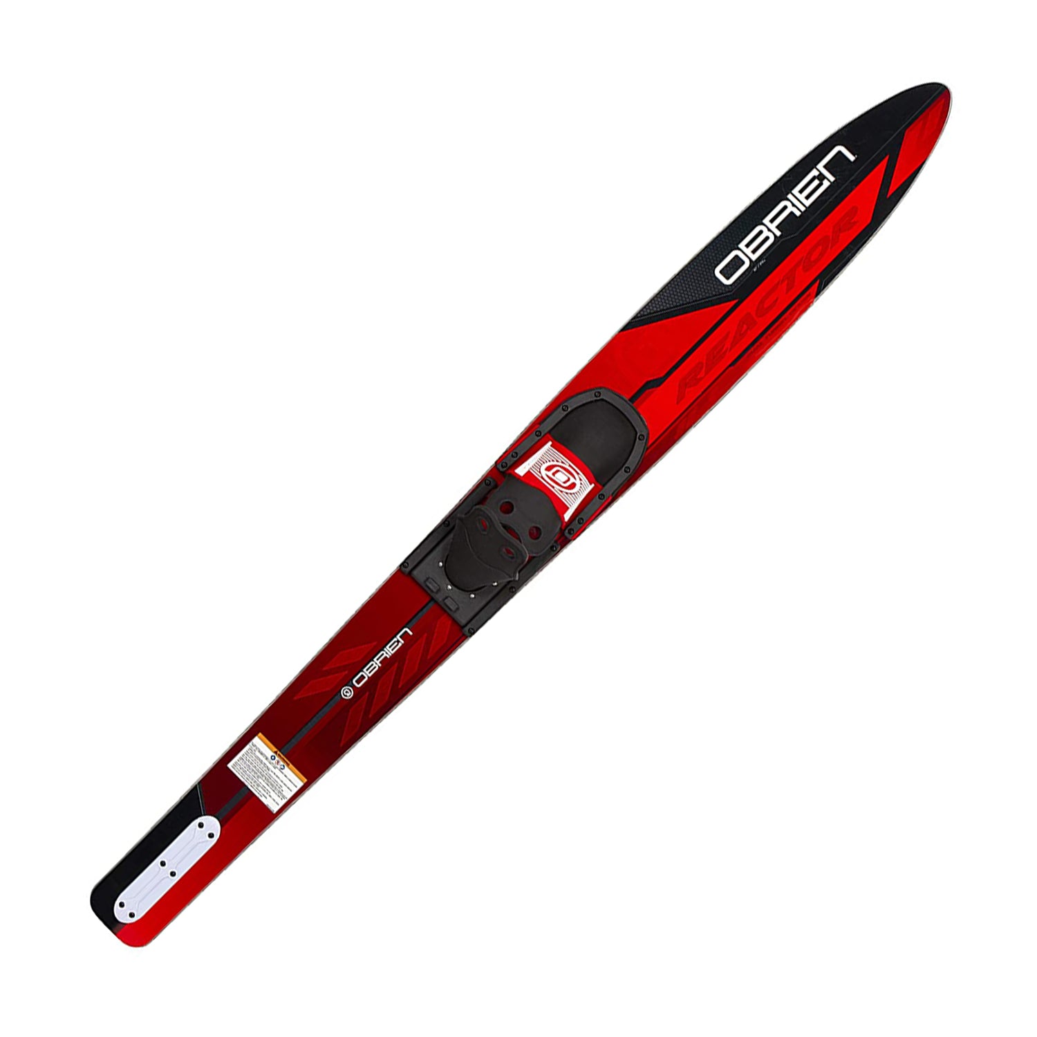 O'Brien Reactor Adult Water Skis with Adjustable Straps, 67 Inches, Red & Black - VMInnovations
