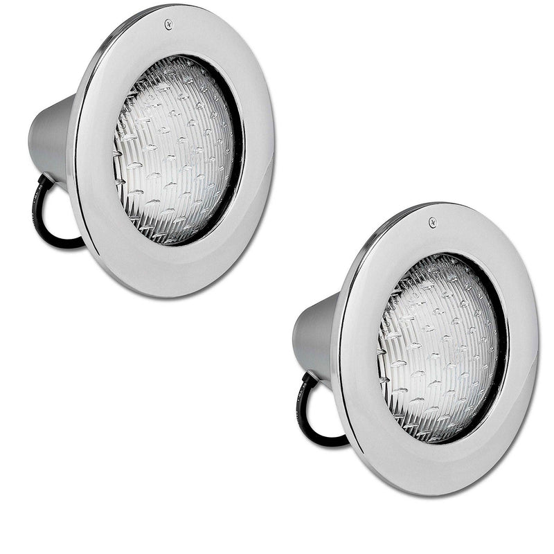 Hayward Astrolite 300W Stainless Steel Trim In Ground Pool Light & Cord (2 Pack) - VMInnovations