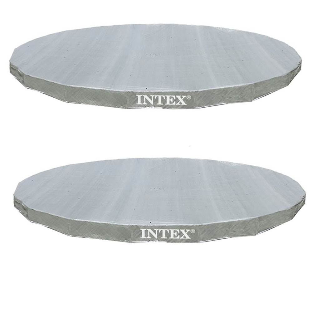 Intex UV Resistant Deluxe Debris Cover 18' Ultra Frame Swimming Pools (2 Pack)