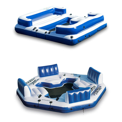 Intex 5-Person Inflatable Oasis Island & Pacific Paradise Relaxation Station