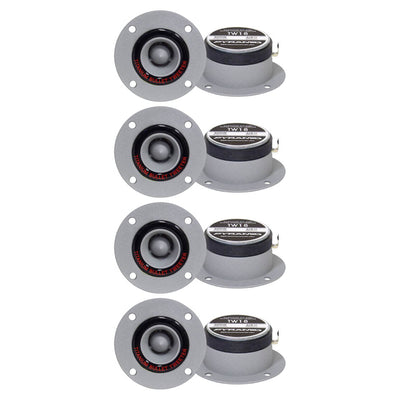 2) Pyramid TW18 300 Watt 3.25" Car Aluminum Tweeters Horn Bullet (4 Pack)