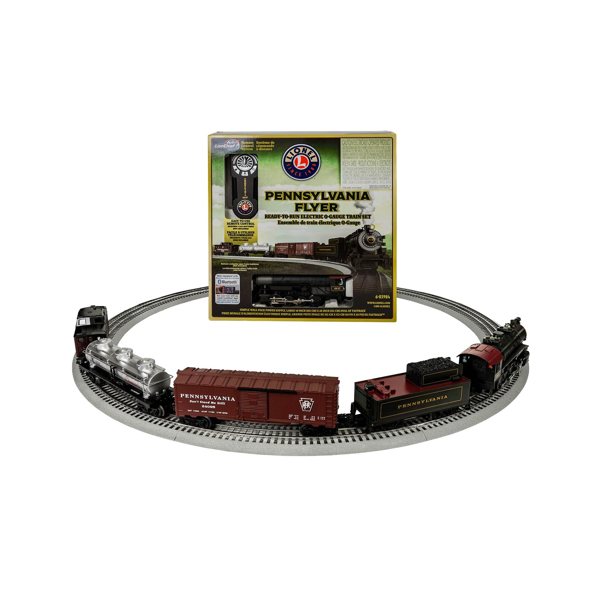 Lionel Trains Pennsylvania Flyer 8-0 Freight Locomotive Train Set (For Parts)