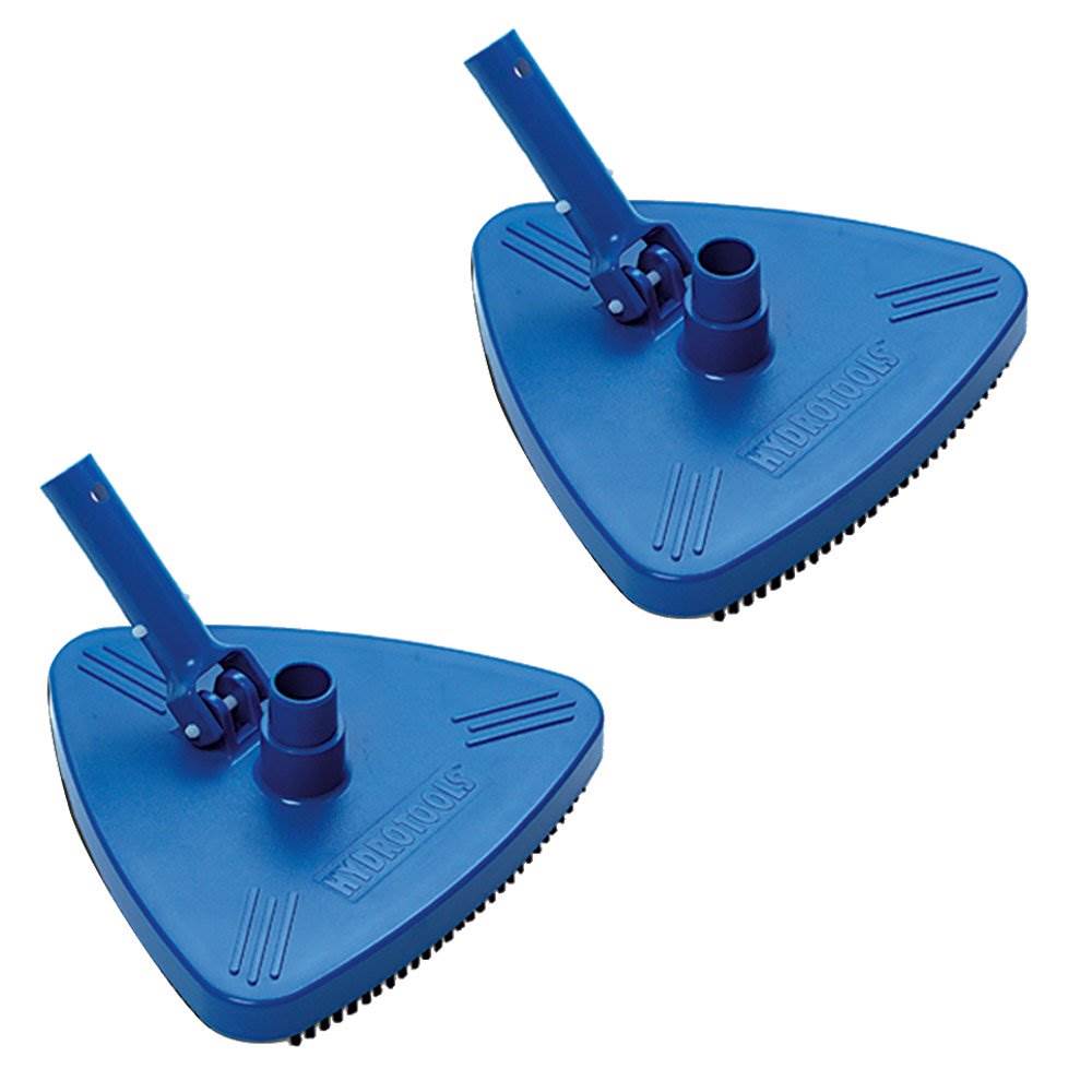 HydroTools 8140 Weighted Triangle Swimming Pool Vacuum Head Attachment (2 Pack) - VMInnovations