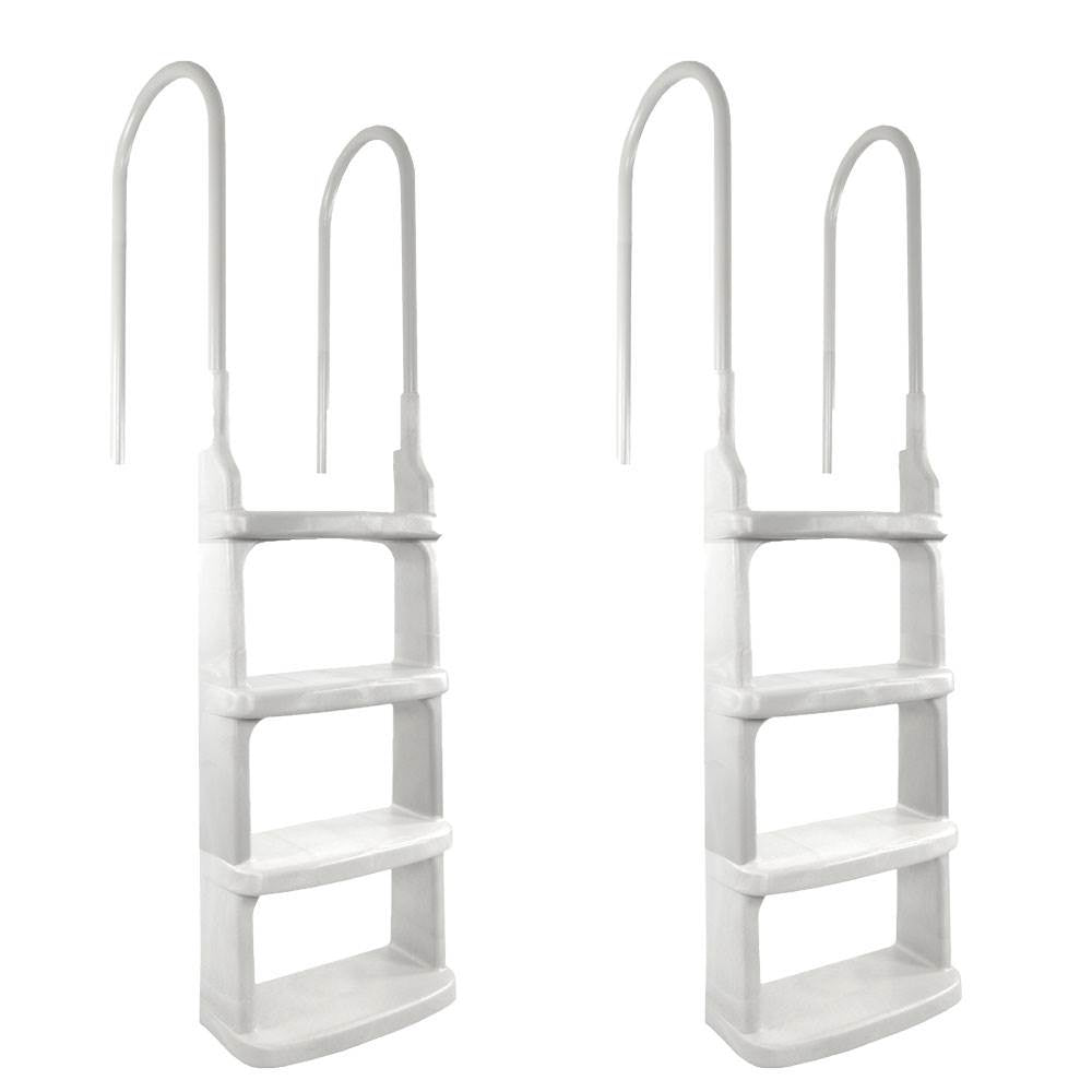 New Main Access Easy Incline Above Ground In Pool Swimming Pool Ladder (2 Pack) - VMInnovations