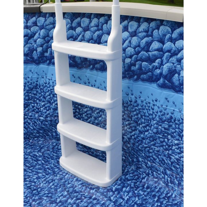 New Main Access Easy Incline Above Ground In Pool Swimming Pool Ladder (2 Pack) - VMInnovations