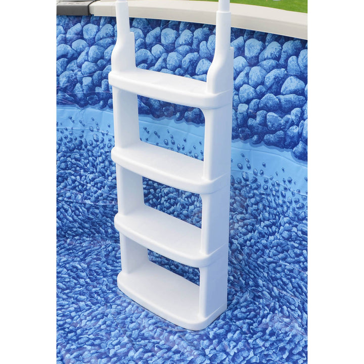 New Main Access Easy Incline Above Ground In Pool Swimming Pool Ladder (2 Pack) - VMInnovations