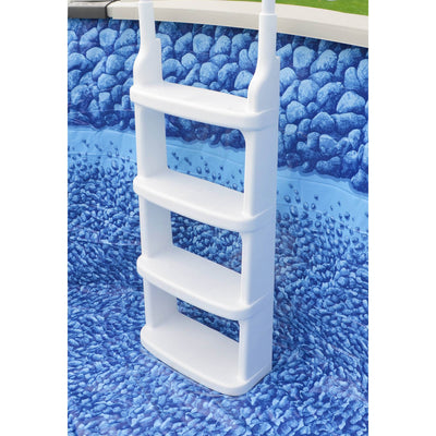 New Main Access Easy Incline Above Ground In Pool Swimming Pool Ladder (2 Pack)