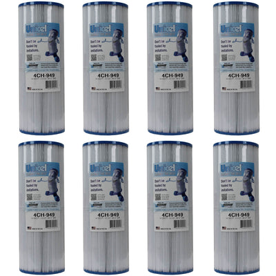 Unicel 4CH-949 Swimming Pool Spa Replacement Filter Cartridge 50 Sq Ft (8 Pack)