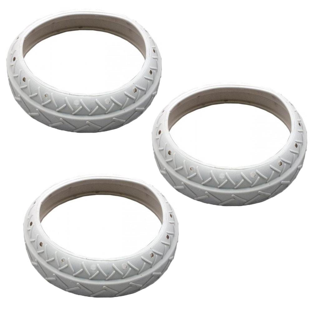 Pentair LLC1PM Pool and Spa White Tire Replacement Auto Cleaner Legend (3 Pack)