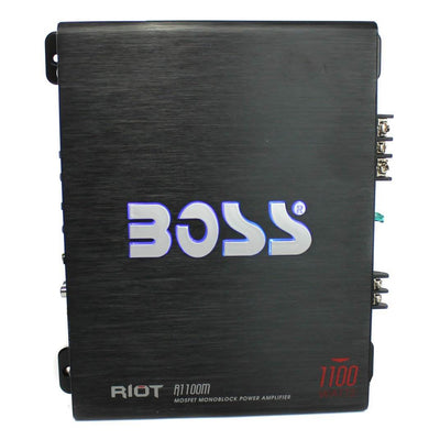 Boss 1100W Monoblock Car Audio Amplifier (2 Pack) & Soundstorm Wire Kit (2 Pack)