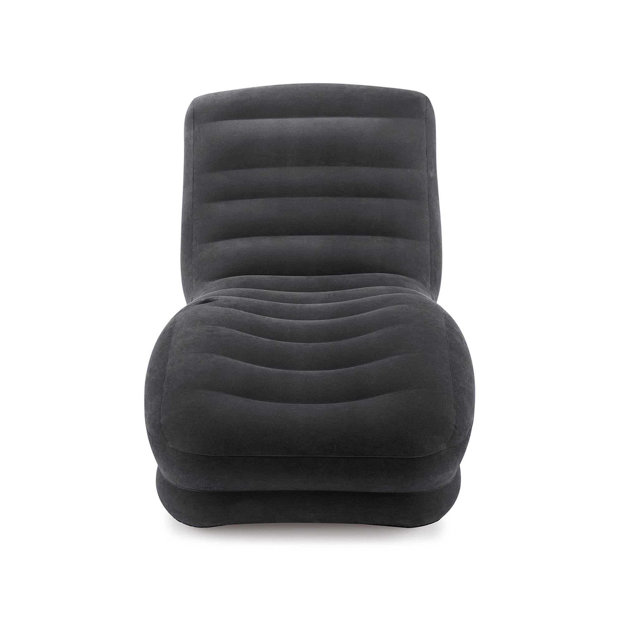 Intex Lounge Chair w/Built-In Cup Holder + Chair w/Cup Holder And Ottoman Set