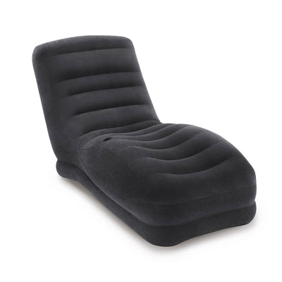 Intex Lounge Chair w/Built-In Cup Holder + Chair w/Cup Holder And Ottoman Set