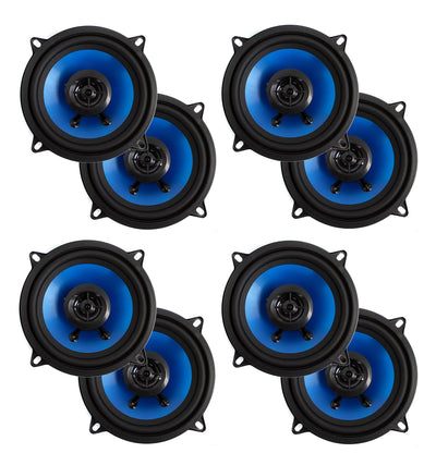 Q-POWER QP525 5.25" Inch 500 Watt 2-Way Coaxial Car Audio Speakers Pair (4 Pair)