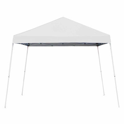 Z Shade 10' x 10' Angled Leg Instant Shade Canopy Tent Shelter, White (3 Pack)