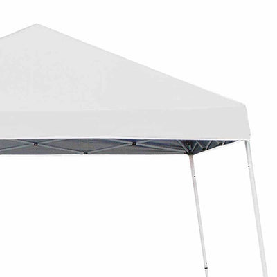 Z Shade 10' x 10' Angled Leg Instant Shade Canopy Tent Shelter, White (3 Pack)