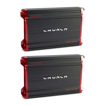 Crunch PZX1800.2 Powerzone 1800W 2 Channel Car Audio Power Amplifier (2 Pack)