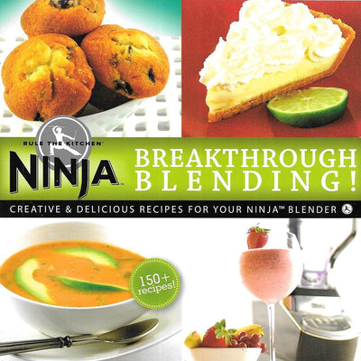 Ninja Blender Breakthrough Blending 150 Recipe Kitchen Cookbook by Ninja (2 Pack)