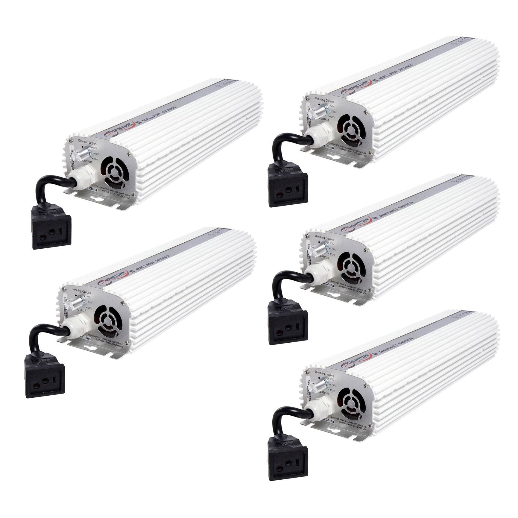 Quantum 1000W 120/240V Dimmable Digital Grow Light Lamp Ballast (5 Pack)