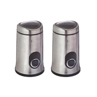 Ninja Coffee Bar Stainless Steel Safety Lock Push-Button Bean Grinder (2 Pack)