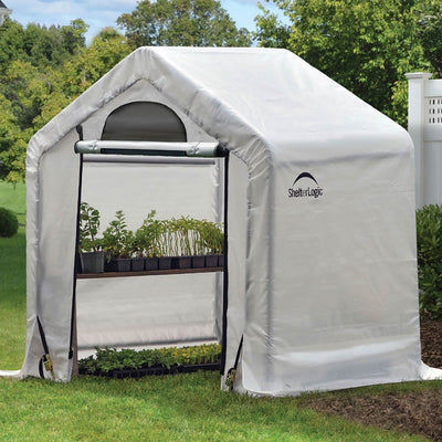 ShelterLogic 3.5x5' Firewood & Garden Storage Canopy Seasoning Shed (Open Box)