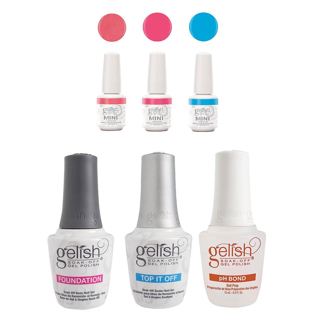 Gelish Terrific Trio Essentials Collection & Selfie Gel Nail Polish Set