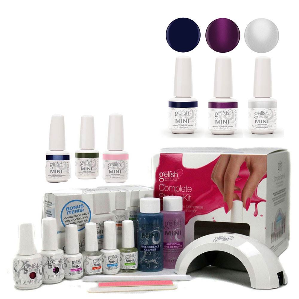 Gelish Harmony Starter Kit & Little Miss Nutcracker Winter Gel Nail Polish Set