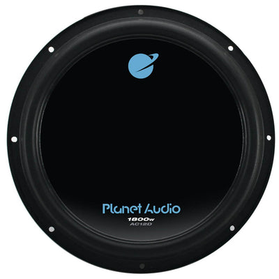 Planet Audio 12" 1800 Watt Car Audio Power Single Subwoofer DVC 4 Ohm (3 Pack)