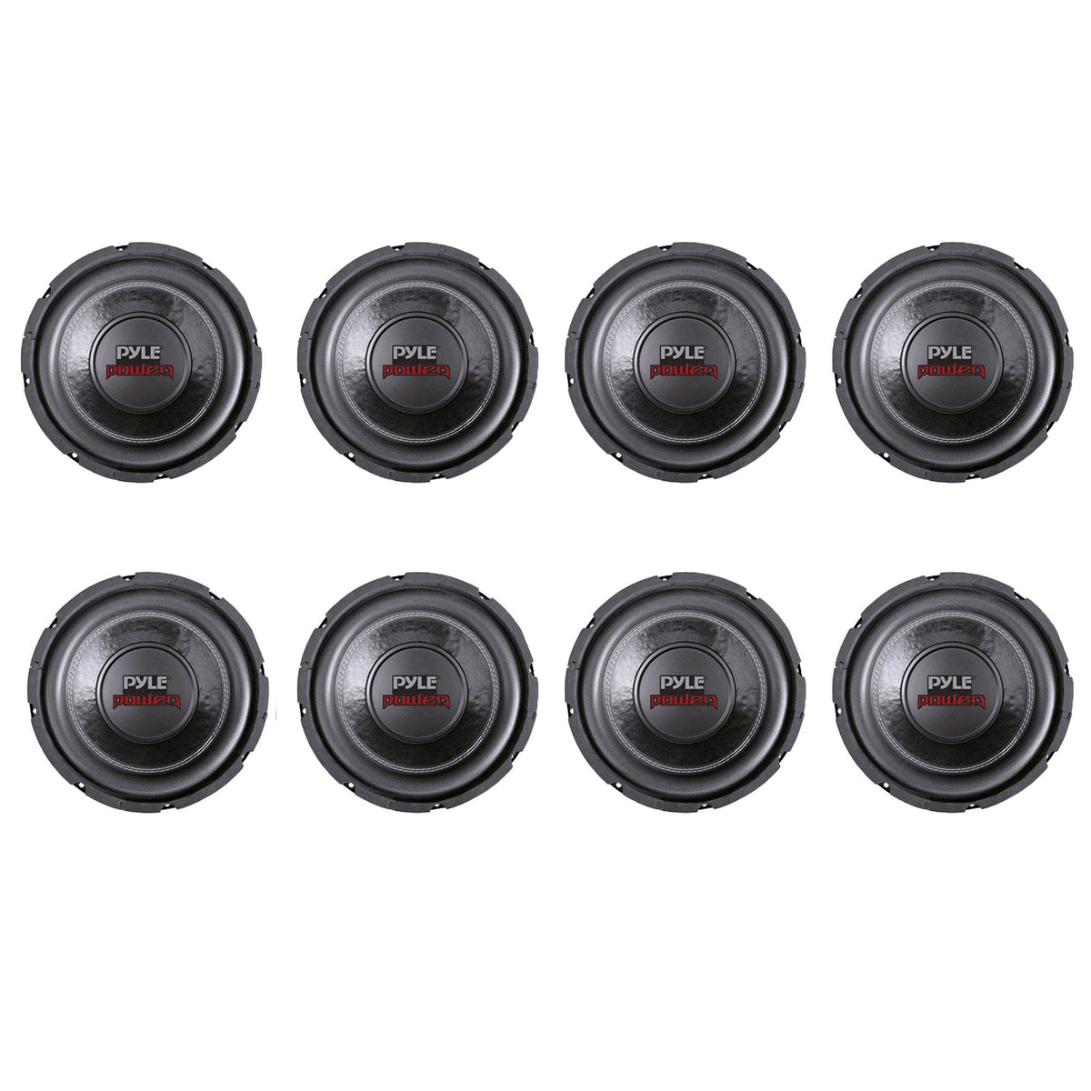 PYLE PLPW6D 6" 600W Max Dual Voice Coil 4-Ohm Car Audio Power Subwoofer (8 Pack)