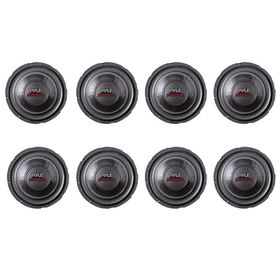 PYLE PLPW6D 6" 600W Max Dual Voice Coil 4-Ohm Car Audio Power Subwoofer (8 Pack)