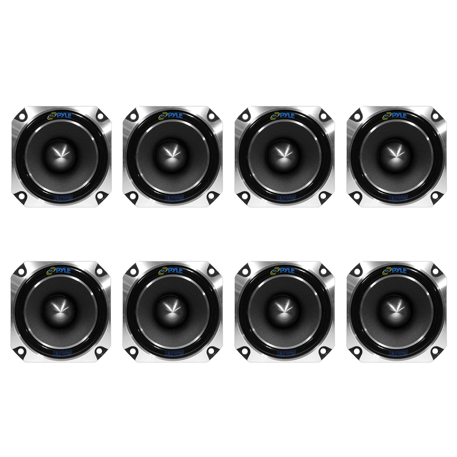 Pyle Pro Dryver 1 Inch 300 Watt Heavy Duty Titanium Super Car Tweeter (8 Pack) - VMInnovations