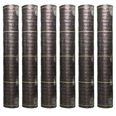 DeWitt Sunbelt 3' Wide Weed Barrier Landscape Fabric Ground Cover, 300' (6 Pack)