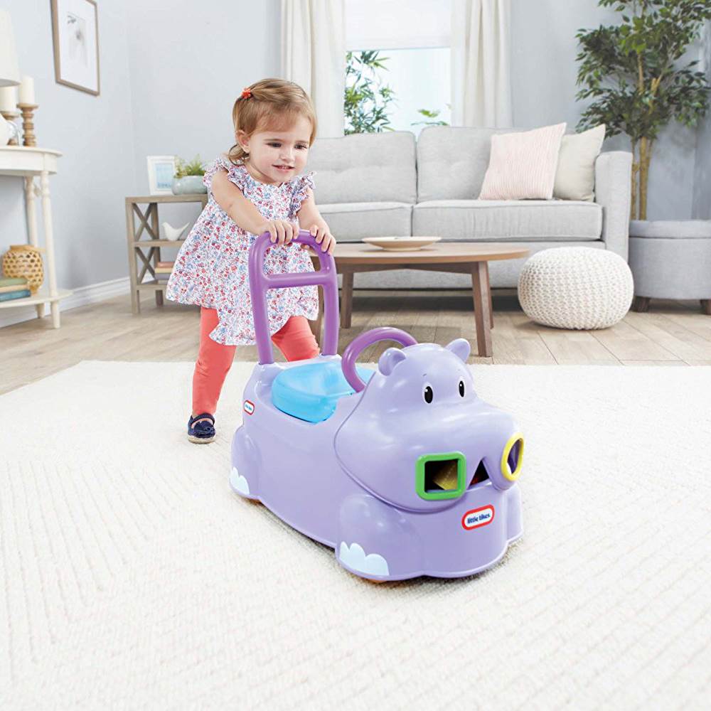 Little Tikes Scoot Around Animals Hippo Toddler Ride On Walker Toy (2 Pack)