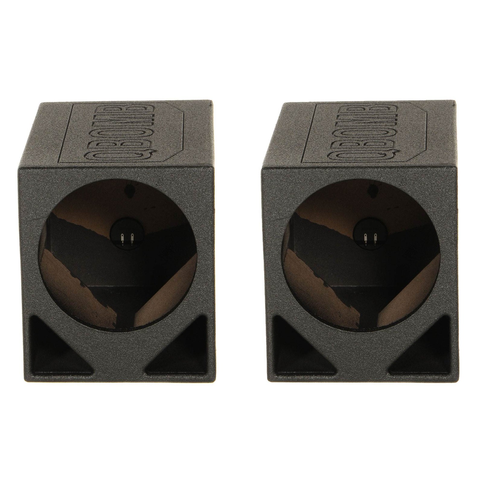 Q Power Single 12" Triangle Ported Car Audio Subwoofer Box Enclosure (2 Pack) - VMInnovations