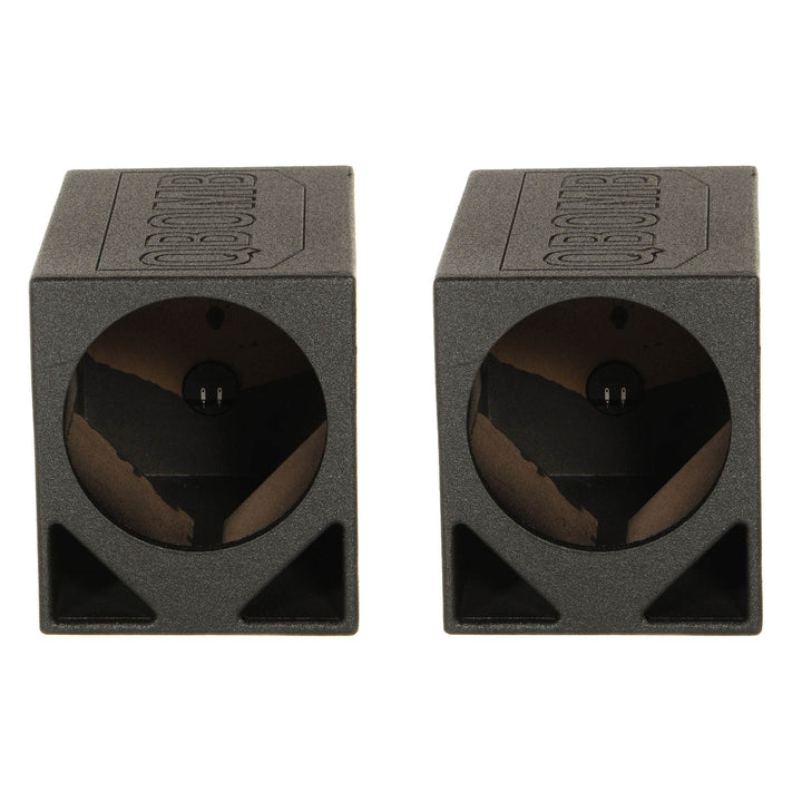 Q Power Single 12" Triangle Ported Car Audio Subwoofer Box Enclosure (2 Pack)