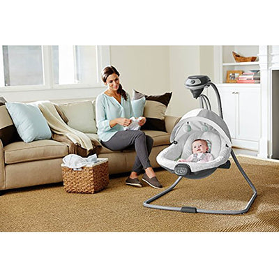 Graco Oasis Infant Baby Soothe Surround 6-Speed Removable Swing Rocker (2 Pack)