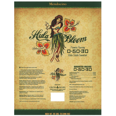 Grow More Hula Bloom Soluble Concentrated Plant Fertilizer, 25 Pounds (2 Pack)
