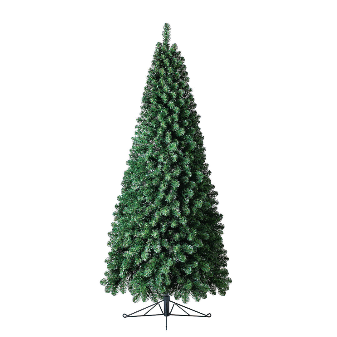Home Heritage 7ft Pre-Lit LED Artificial Half Christmas Tree with Stand (2 Pack)