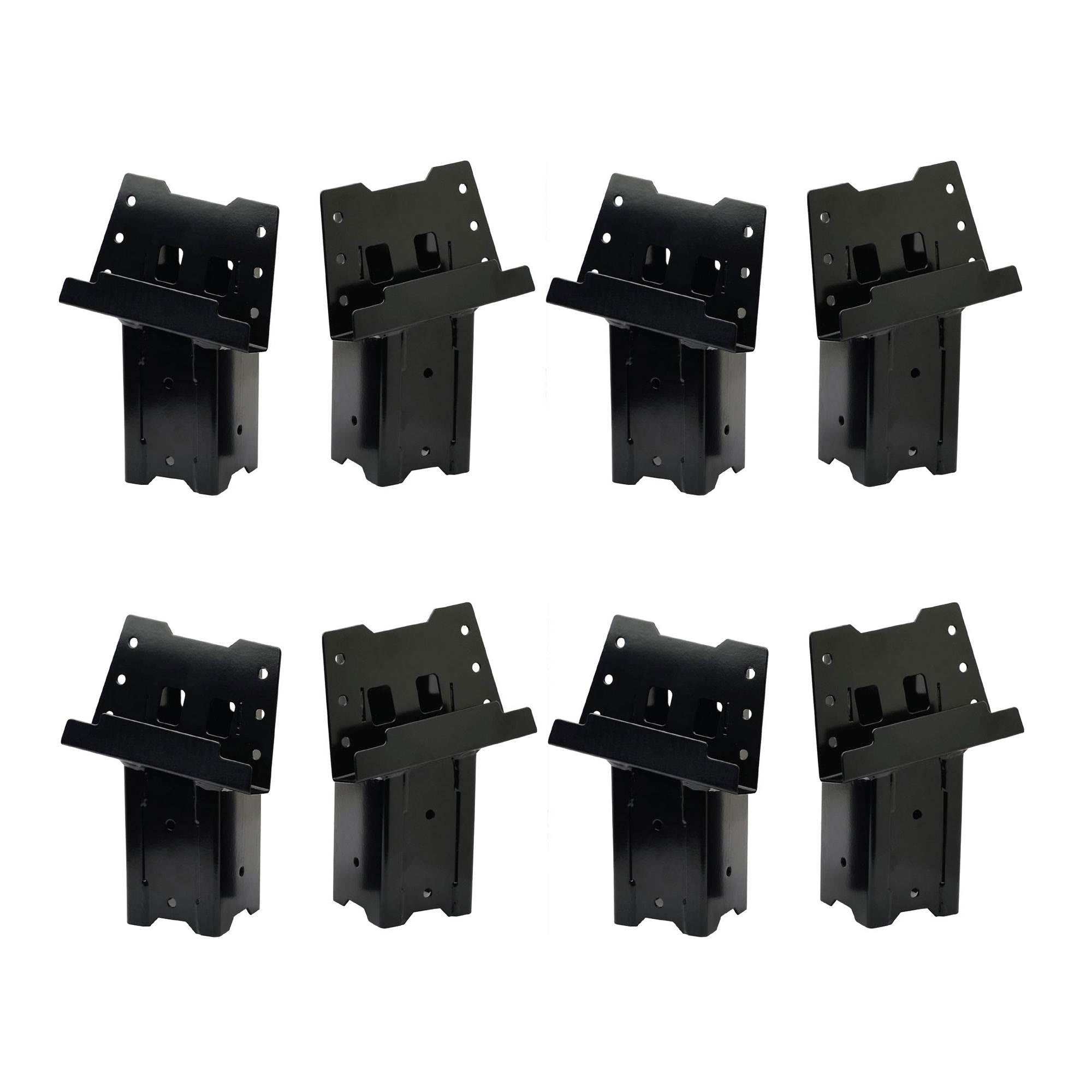 HME 4 x 4 Wood Post Elevated Hunting Blind Steel Post Brackets (8 Brackets) - VMInnovations