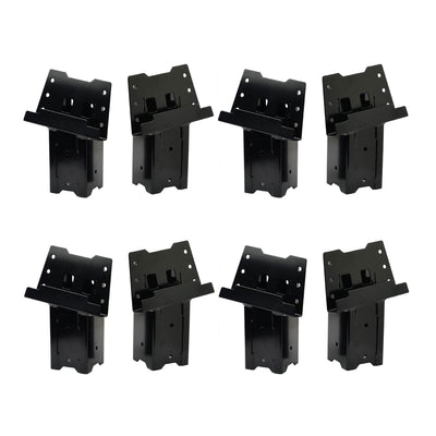 HME 4 x 4 Wood Post Elevated Hunting Blind Steel Post Brackets (8 Brackets) - VMInnovations